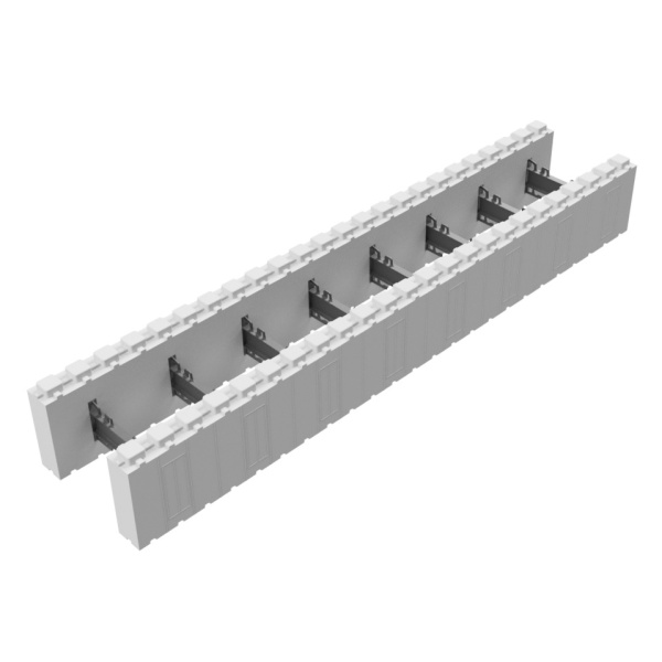 Thermomur 250x 25x15x120cm Halvblokk åpen Jackon / BEWI