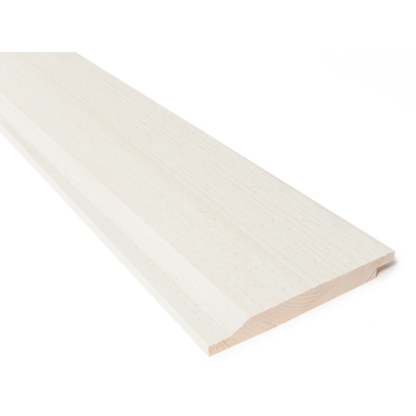 19x173 Dobbelfals kledning 28GR gran 1.sort HVITGRUNNET