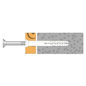 Spikerplugg 5,0x50 senk 100stk