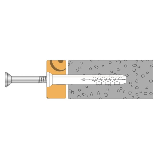Spikerplugg 5,0x50 senk 100stk