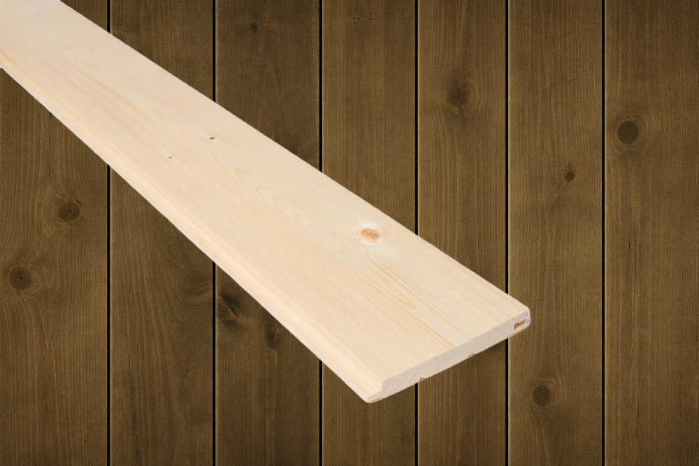 14x120 Glattpanel beiset RØFF Skog furu