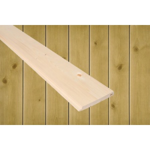 14x120 Glattpanel beiset RØFF Sjøsand furu