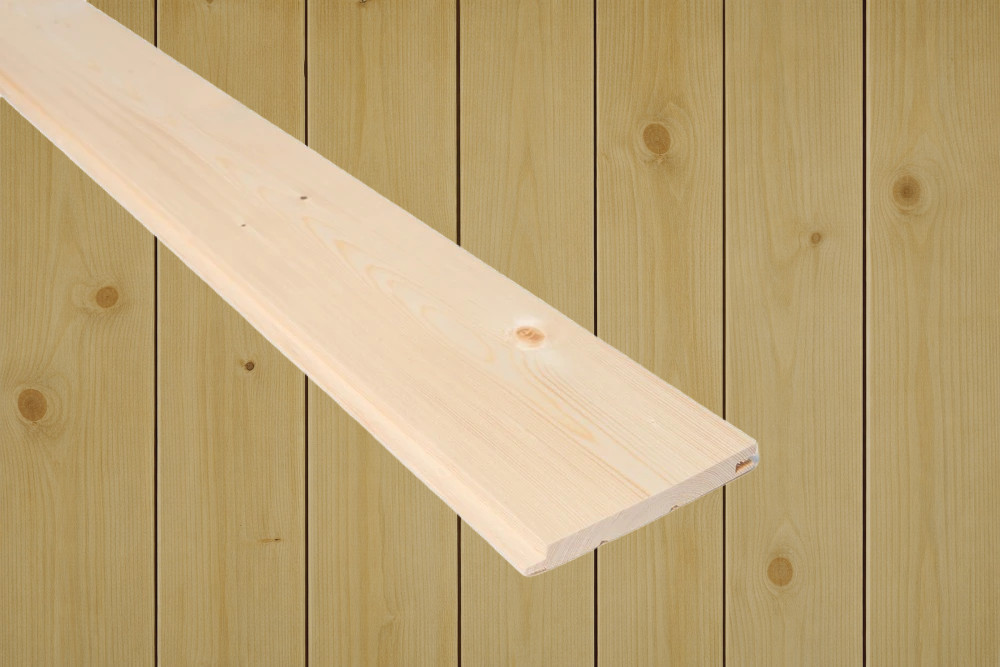 14x120 Glattpanel beiset RØFF Vidde furu