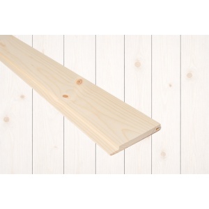 14x120 Skygge Rett Woodwash White mix furu