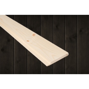 14x120 Skygge Rett beiset RØFF Brent furu