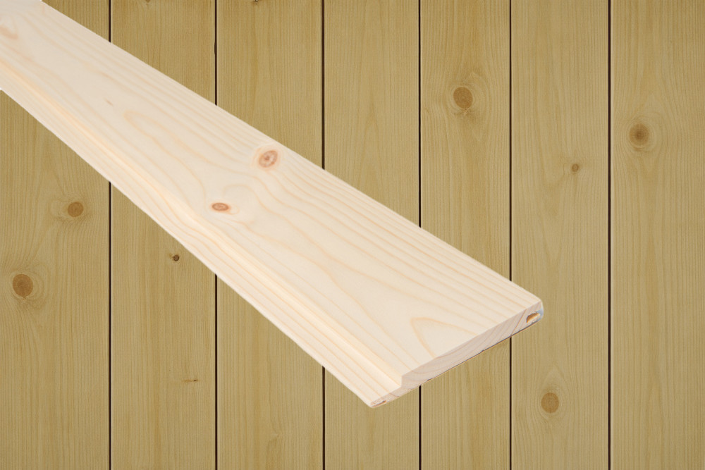 14x120 Skygge Rett beiset RØFF Vidde furu