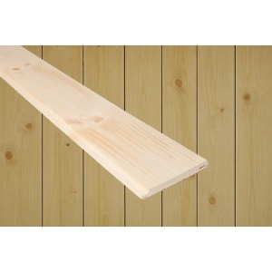 14x120 Sprekkpanel / Låvepanel beiset RØFF Vidde furu