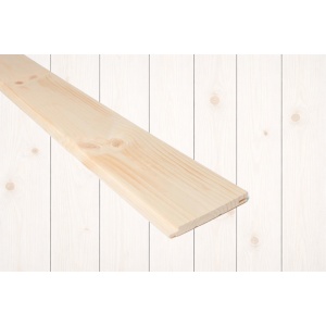 14x120 Sprekkpanel Woodwash White mix furu