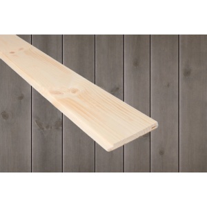 14x120 Sprekkpanel / Låvepanel beiset RØFF Sjøbris furu