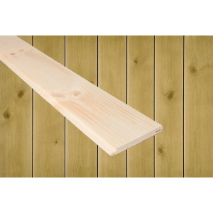 14x120 Sprekkpanel / Låvepanel beiset RØFF Sjøsand furu