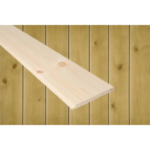 14x145 Glattpanel beiset RØFF Sjøsand furu