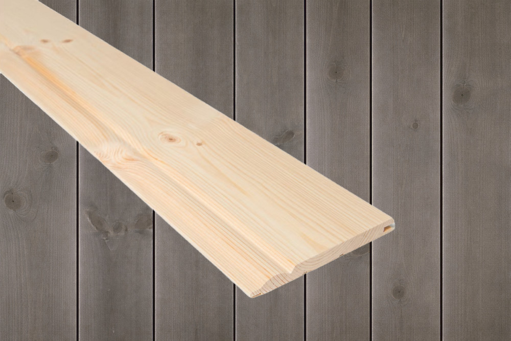 14x145 Krokskog beiset RØFF Sjøbris furu