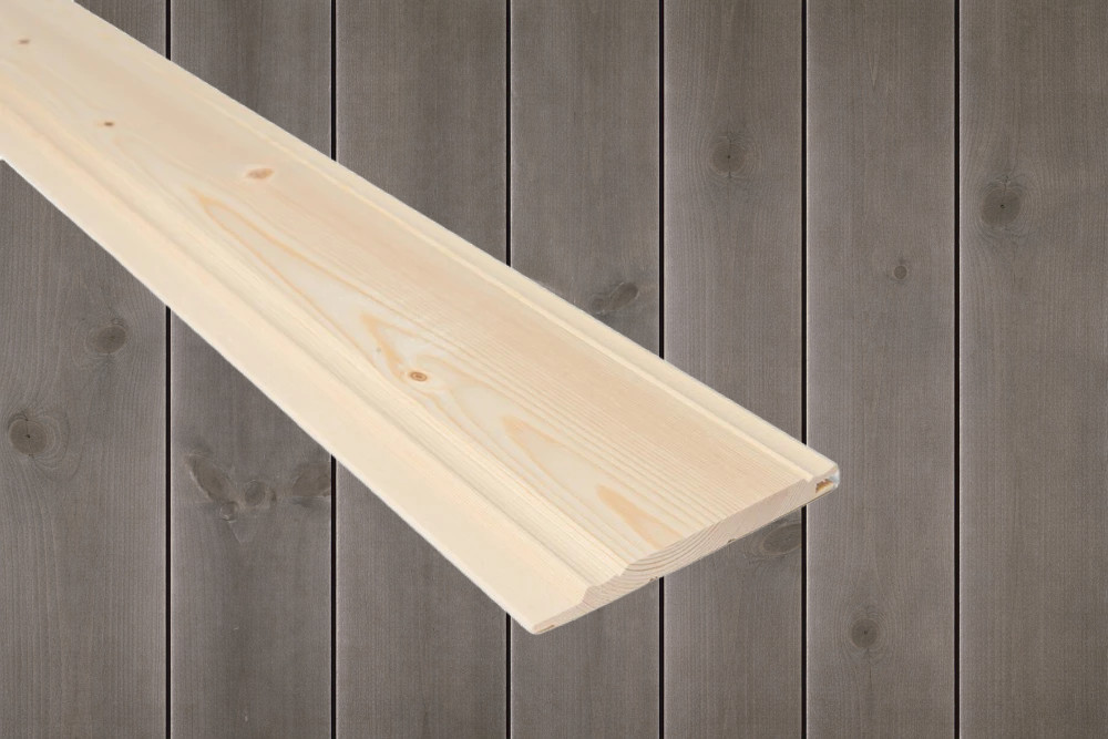 14x145 Møllerstue beiset RØFF Sjøbris furu