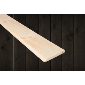 14x145 Sprekkpanel / Låvepanel beiset RØFF Brent furu