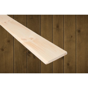 14x145 Sprekkpanel / Låvepanel beiset RØFF Skog furu