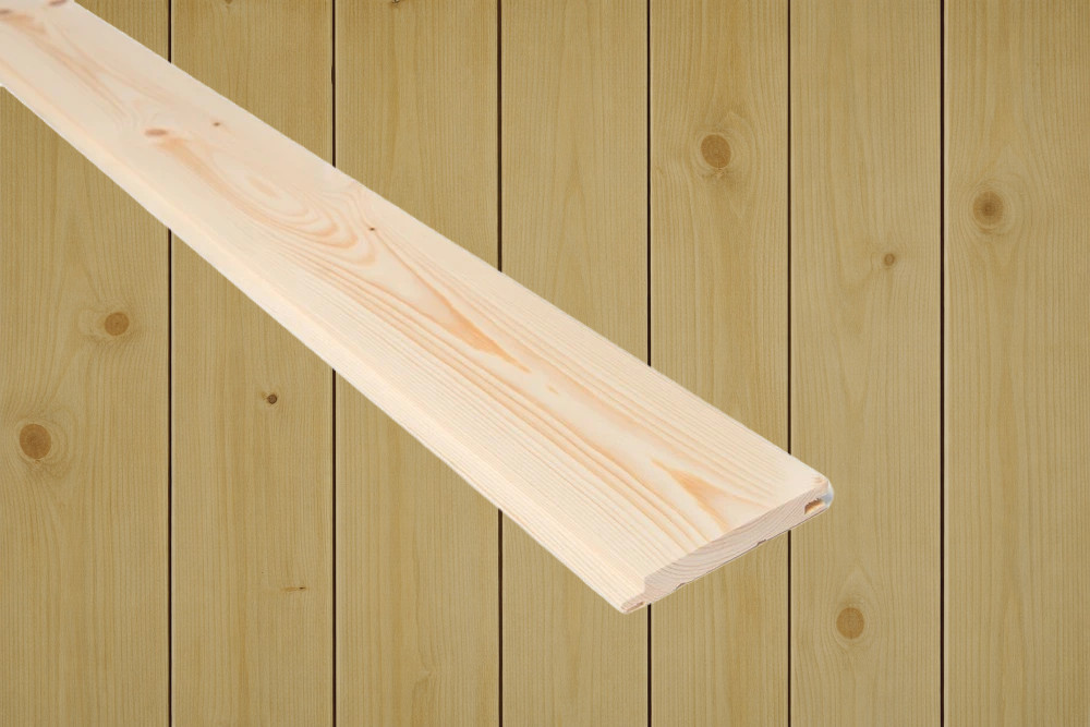 14x95 Glattpanel beiset RØFF Vidde mix furu