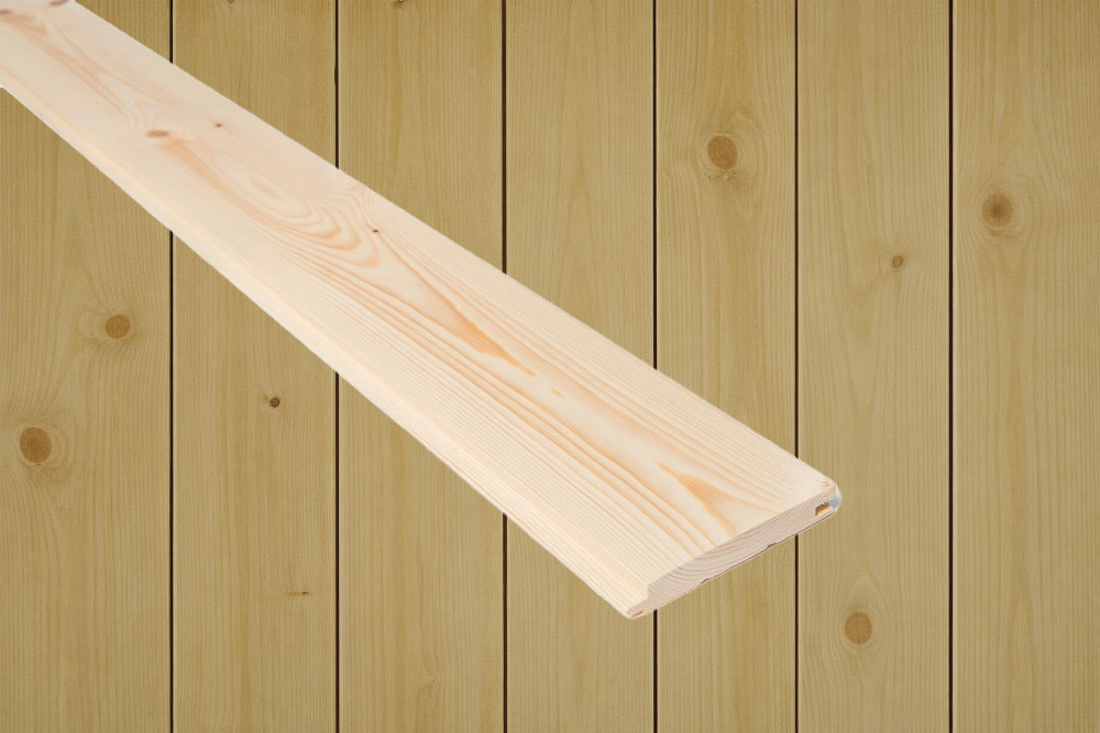 14x95 Sprekkpanel beiset RØFF Vidde mix furu