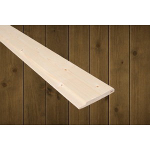 21x145 Tømmerpanel beiset RØFF Skog furu