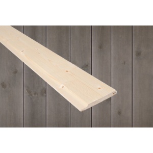 21x145 Tømmerpanel beiset RØFF Sjøbris furu