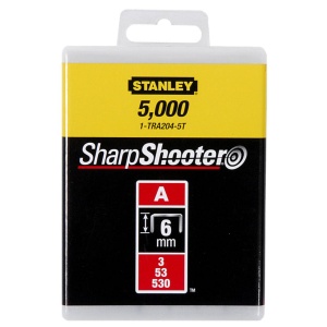 STIFT LITE DUTY 6mm 1/4 1000stk Type A (7) STANLEY