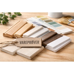 Vareprøver panel og listverk