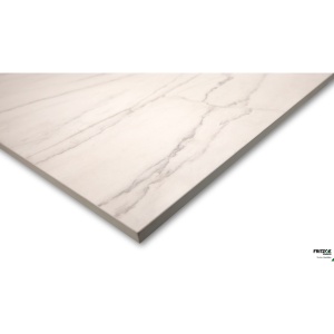 Benkeplate laminat Level Duo hvit marmor/grå 12X3020X635