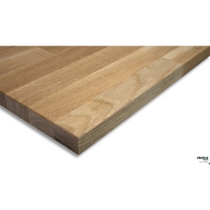 Benkeplate eik Level ubehandlet B/C 23X2400X600