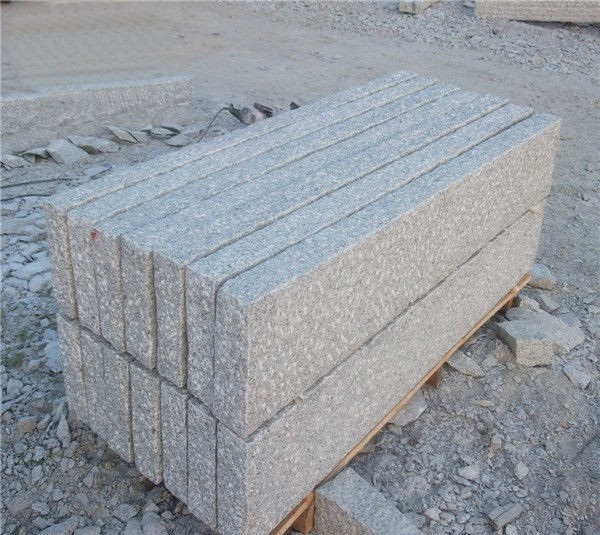 Kantstein naturlig hugget fin type 1000x120x250mm