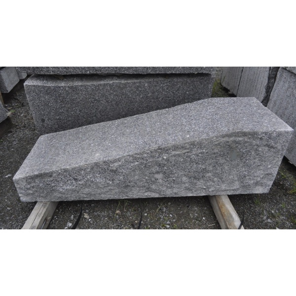 Blokk skre avslutning granitt 25x25x100cm støttemur