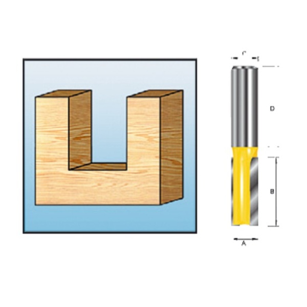 Notfres S8 3x8mm fresestål