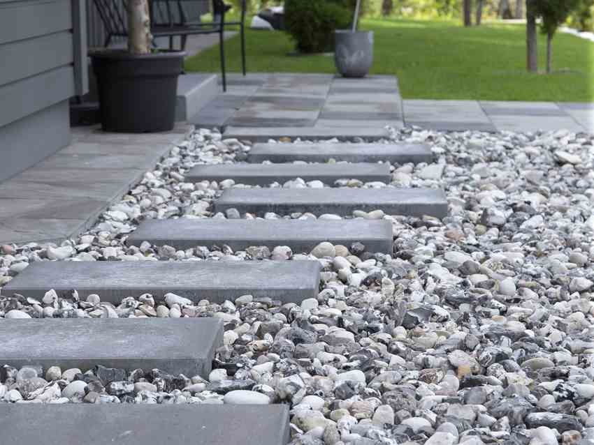 Helle grå 40x20x5cm med fas halvhelle