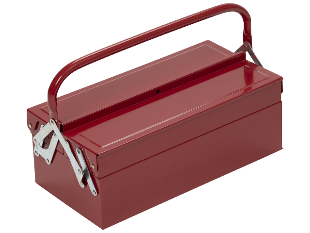 Verktøykasse i stål med 3 rom