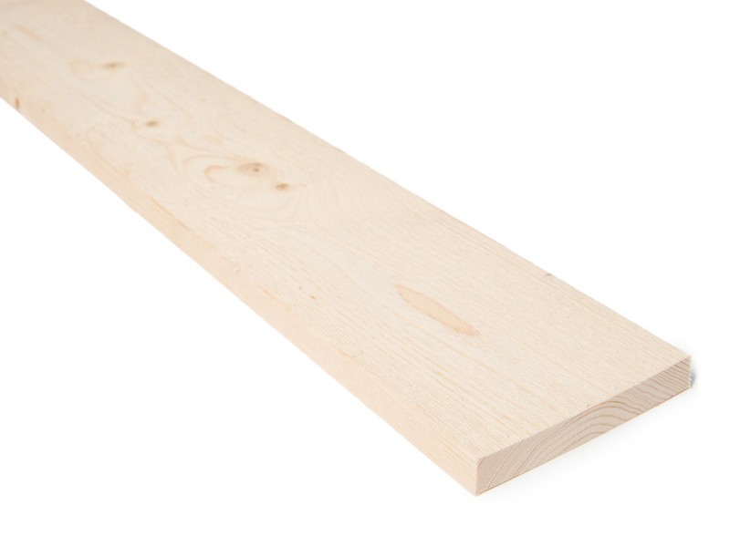 19x123 Rektangulær kledning gran 2. sort