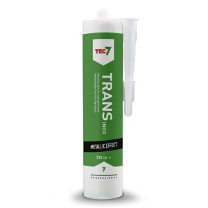 Tec7 klar metallisk fugemasse og lim Trans Inox 310ml