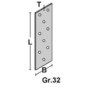 Hullplate 40x120x2mm