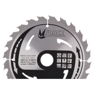 Sagblad HM 210x30mm 24T medium fine kutt Makita