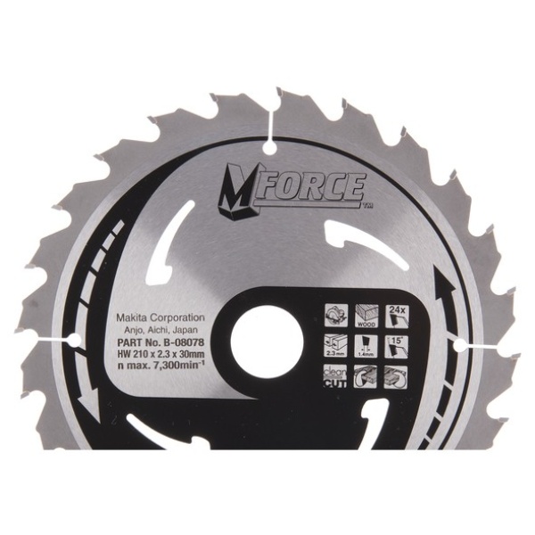 Sagblad HM 210x30mm 24T medium fine kutt Makita