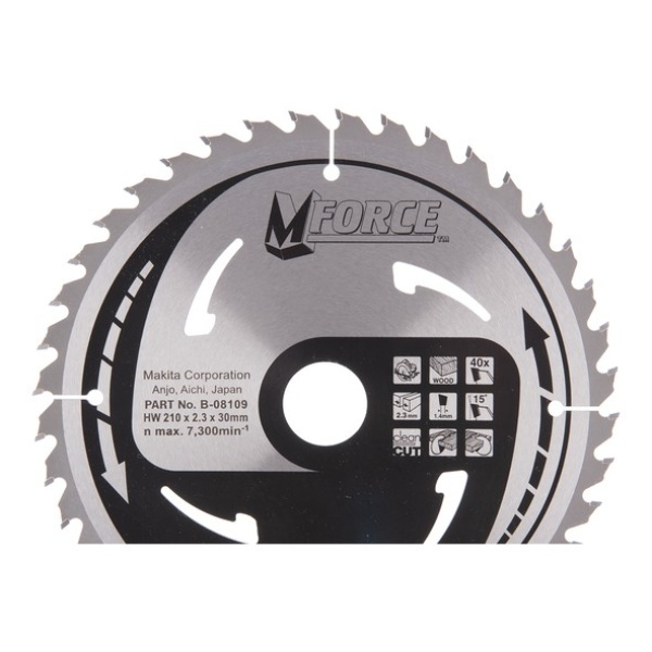 Sagblad HM 210x30mm 40T fine kutt Makita