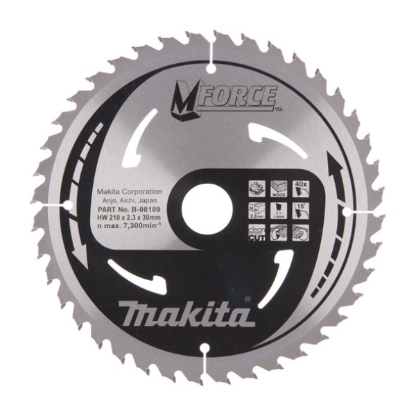 Sagblad HM 210x30mm 40T fine kutt Makita
