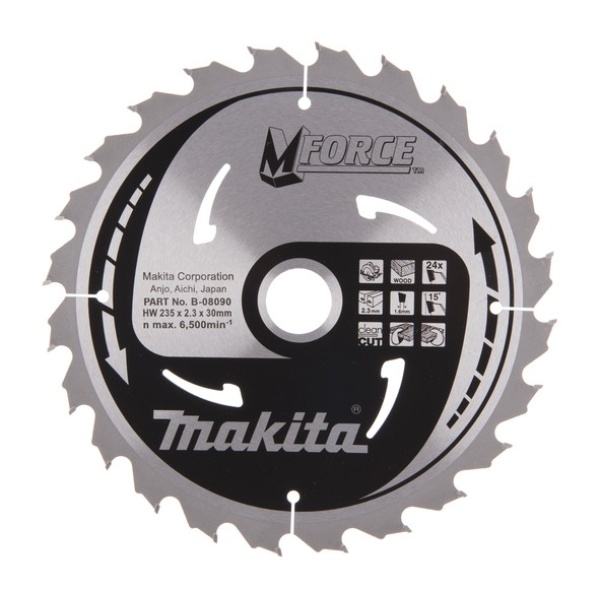 Sagblad HM 235x30mm 24T grove kutt Makita