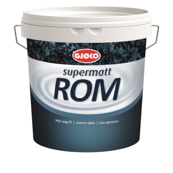 Supermatt Rom 01 Hvit 2,7L Gjøco