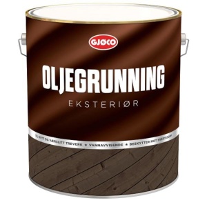Oljegrunning Eksteriør Hvit 10L Gjøco