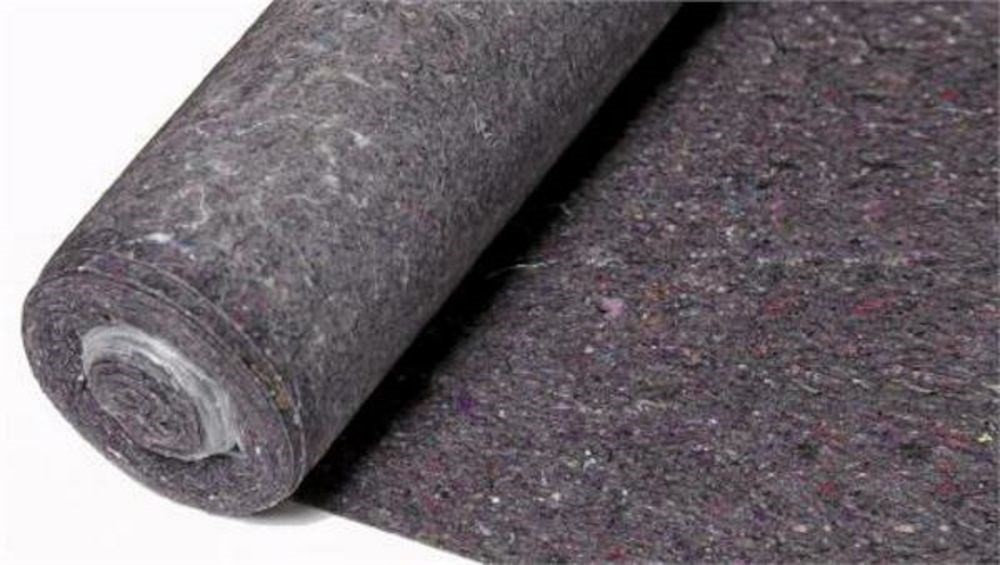 Dekkfilt 1x10m med plastbakside malerfilt Jordan