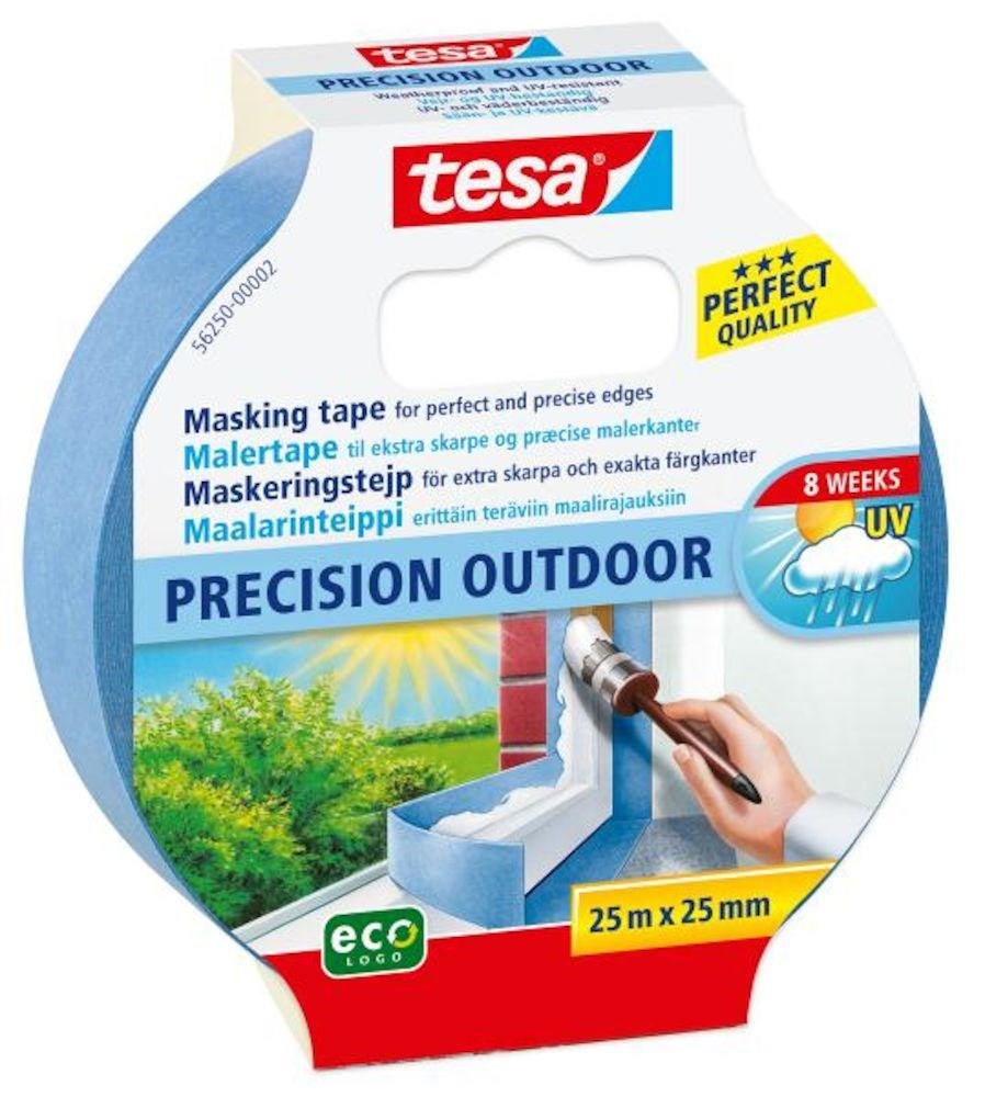 Maskeringstape Precision 25mm x 25m Blå Tesa®