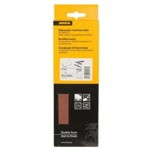 Slipepapir med borrelås 80x230mm K120 3-pack Mirka