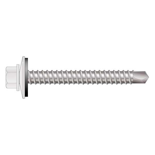 Farmerskrue 4.8x35 C3 Hvit 250stk