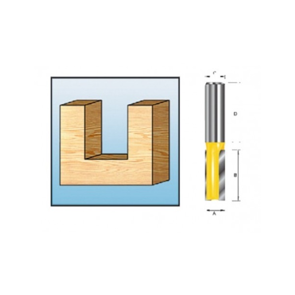 Notfres S8 16x20mm fresestål