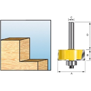 Falsefres S8 31.8x12.7mm fresestål