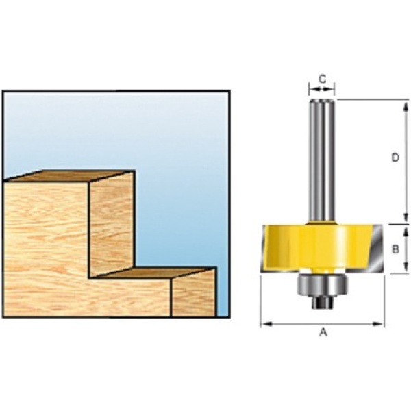 Falsefres S8 31.8x12.7mm fresestål