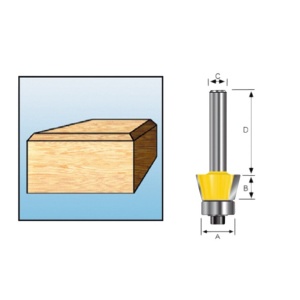 Fasfres med kulelager S8 19.9x9